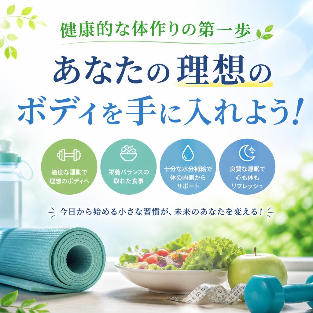 健康的な体作りの第一歩 - あなたの理想のボディを手に入れよう！