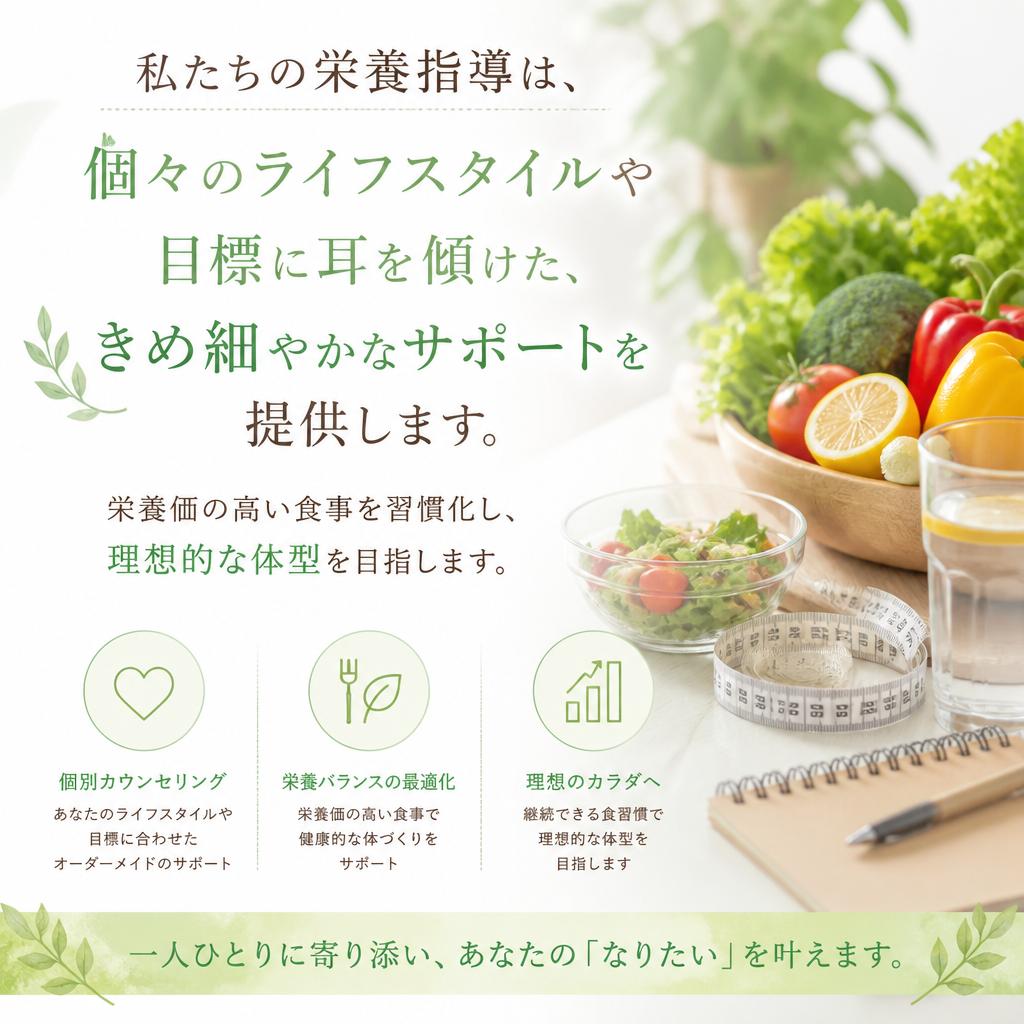 栄養指導のコンセプト