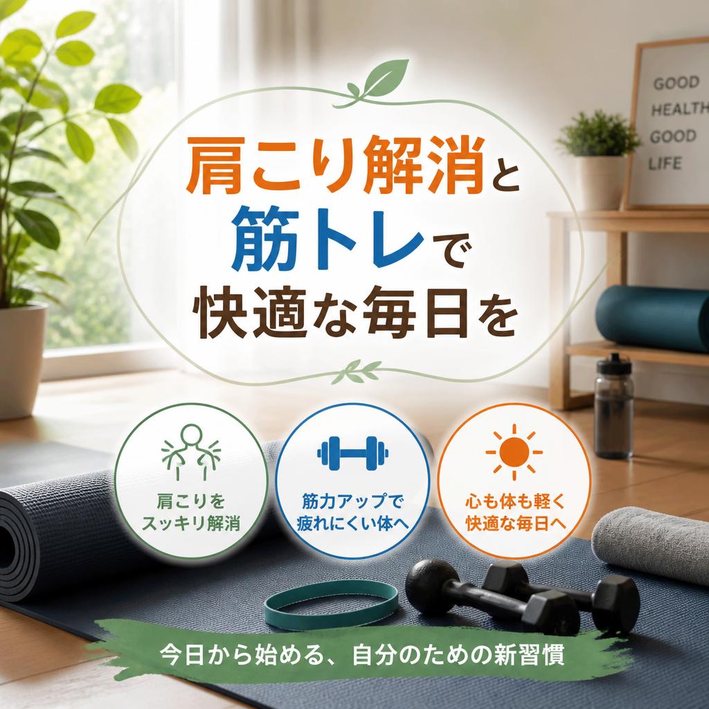 肩こり解消と筋トレで快適な毎日を