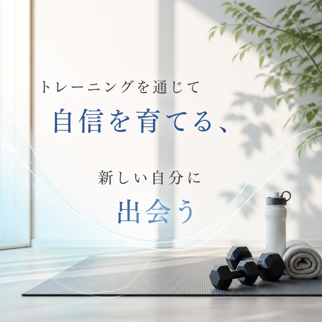 トレーニングを通じて自信を育てる、新しい自分に出会う