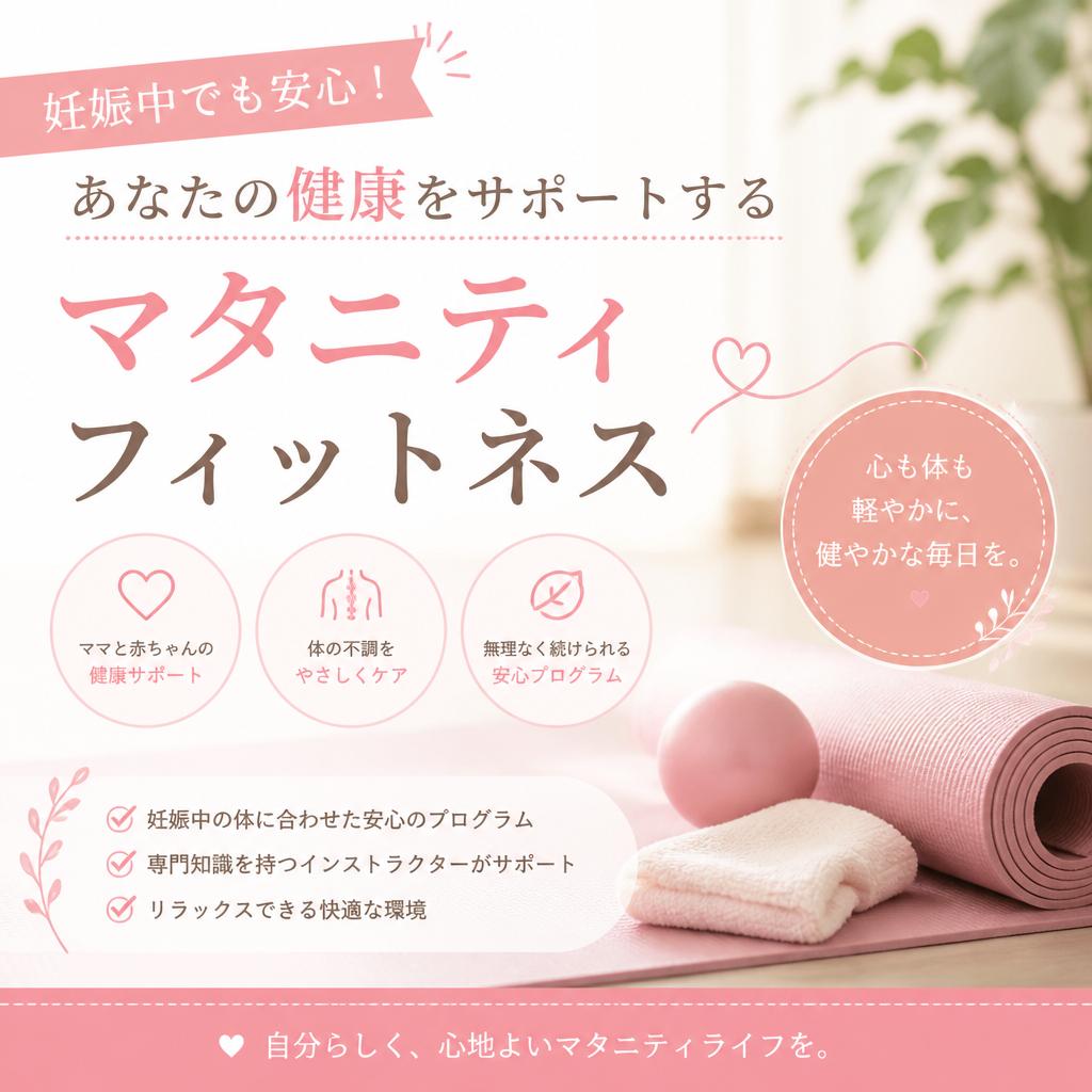 妊娠中でも安心！あなたの健康をサポートするマタニティフィットネス