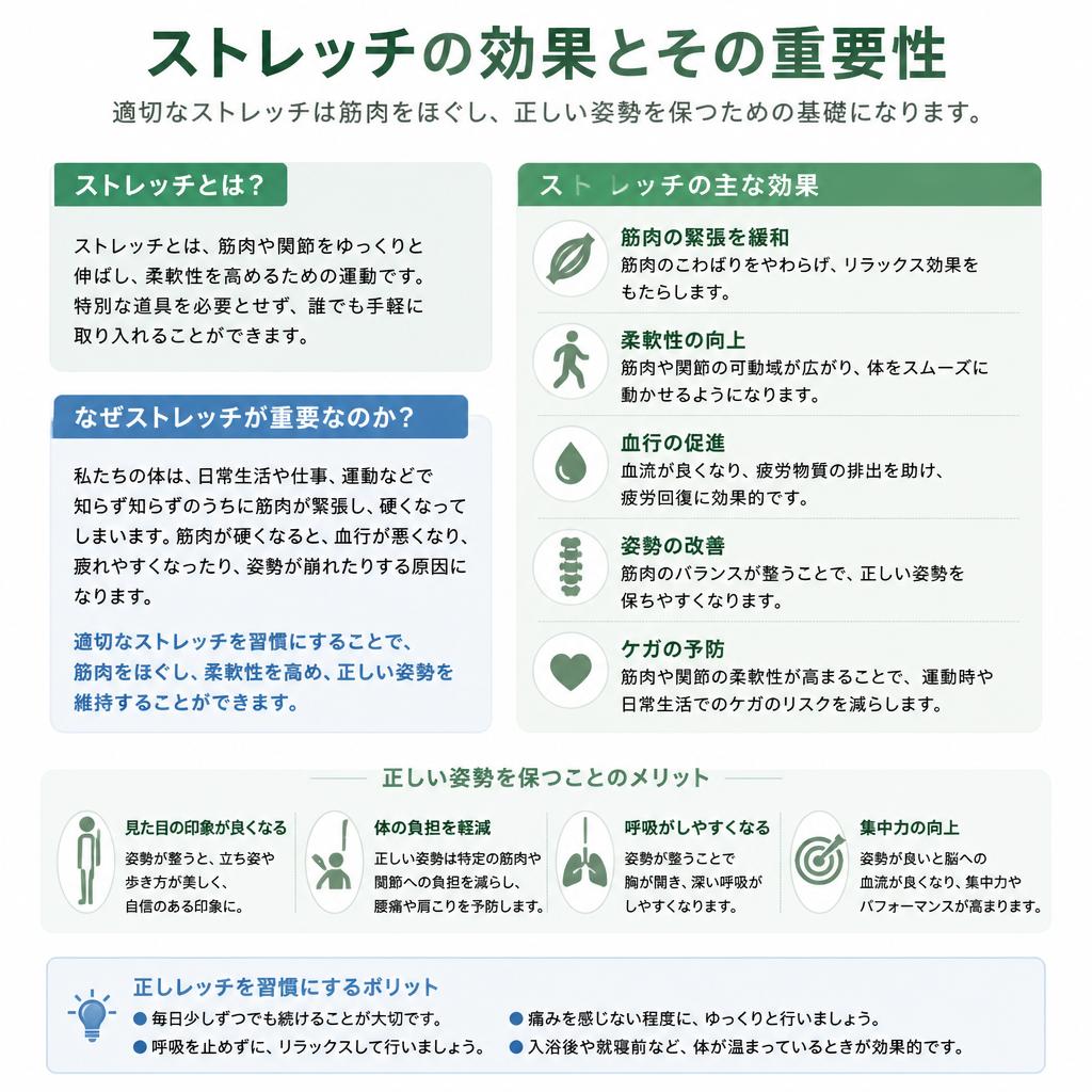 ストレッチで柔軟性をアップ