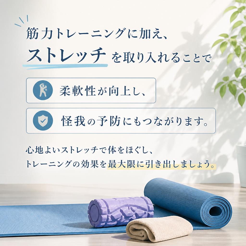 ストレッチでしなやかな身体へ