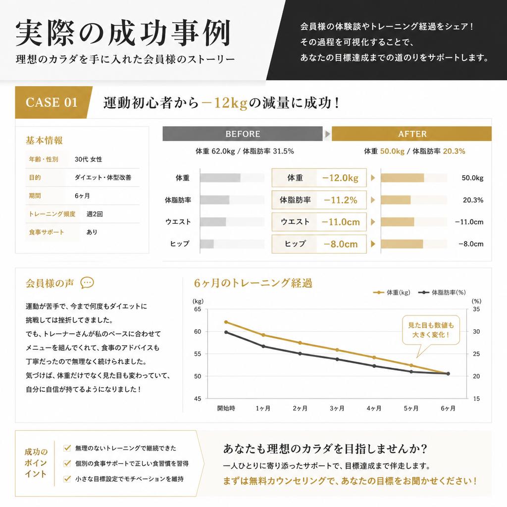 ボディメイクの成功ストーリー