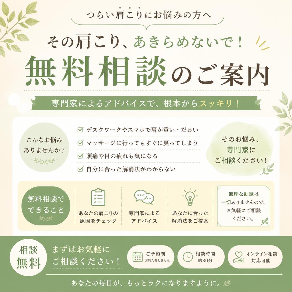 無料相談であなたの悩みを解消しよう！