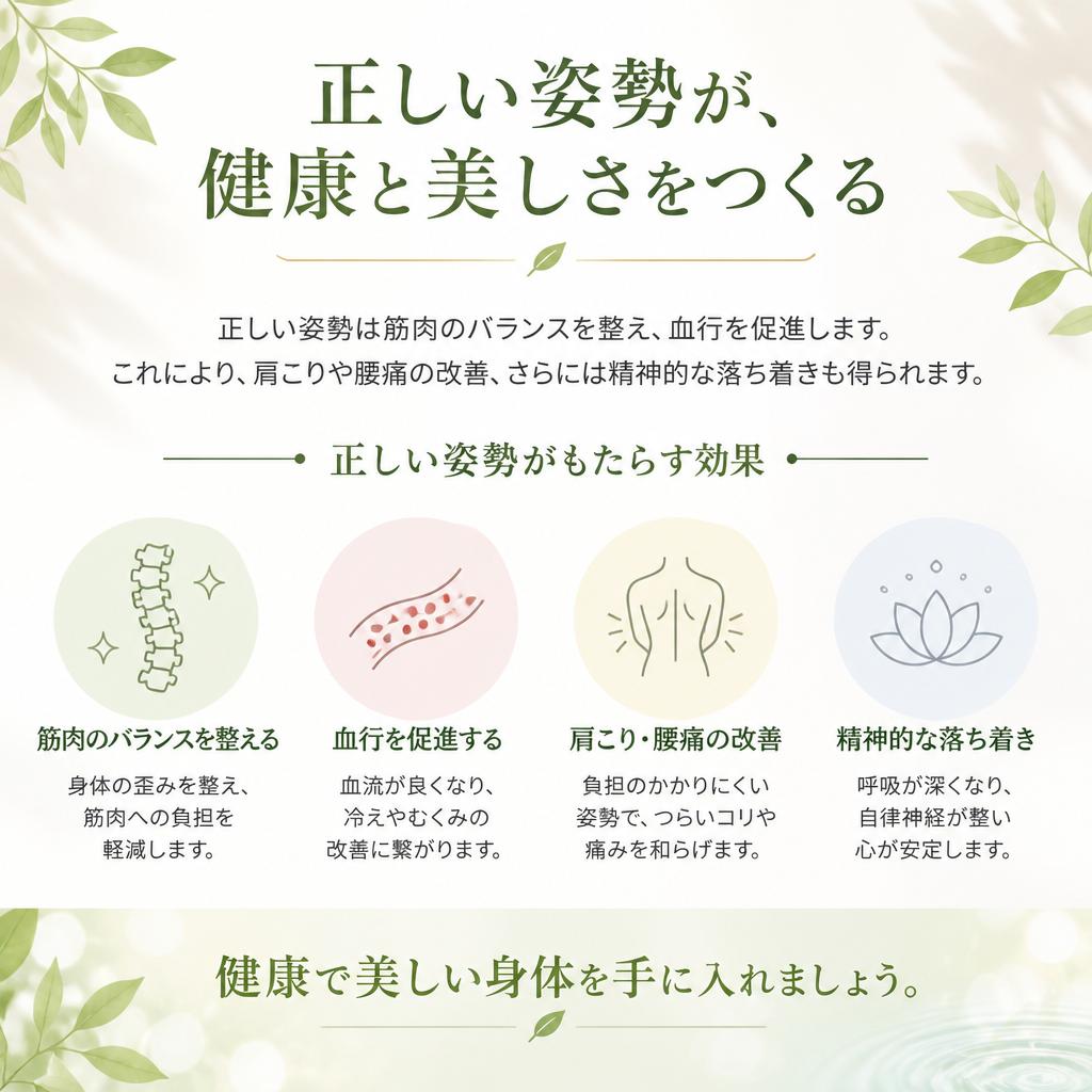 姿勢がもたらす健康効果