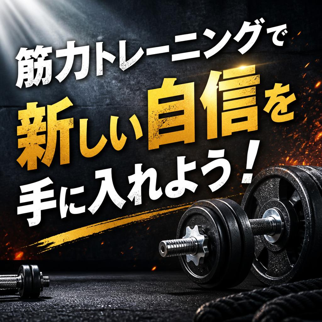 筋力トレーニングで新しい自信を手に入れよう！