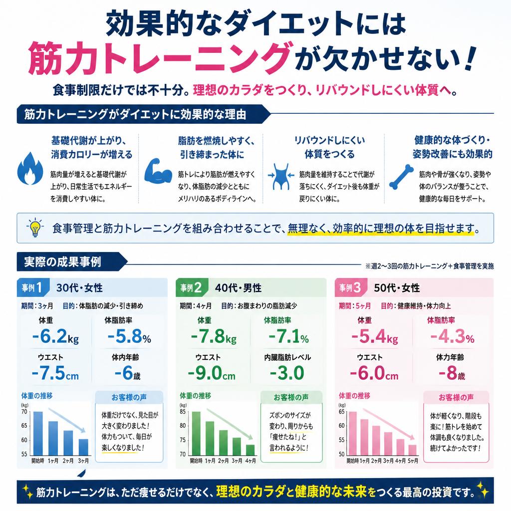 2. ダイエットと筋力トレーニングの関係