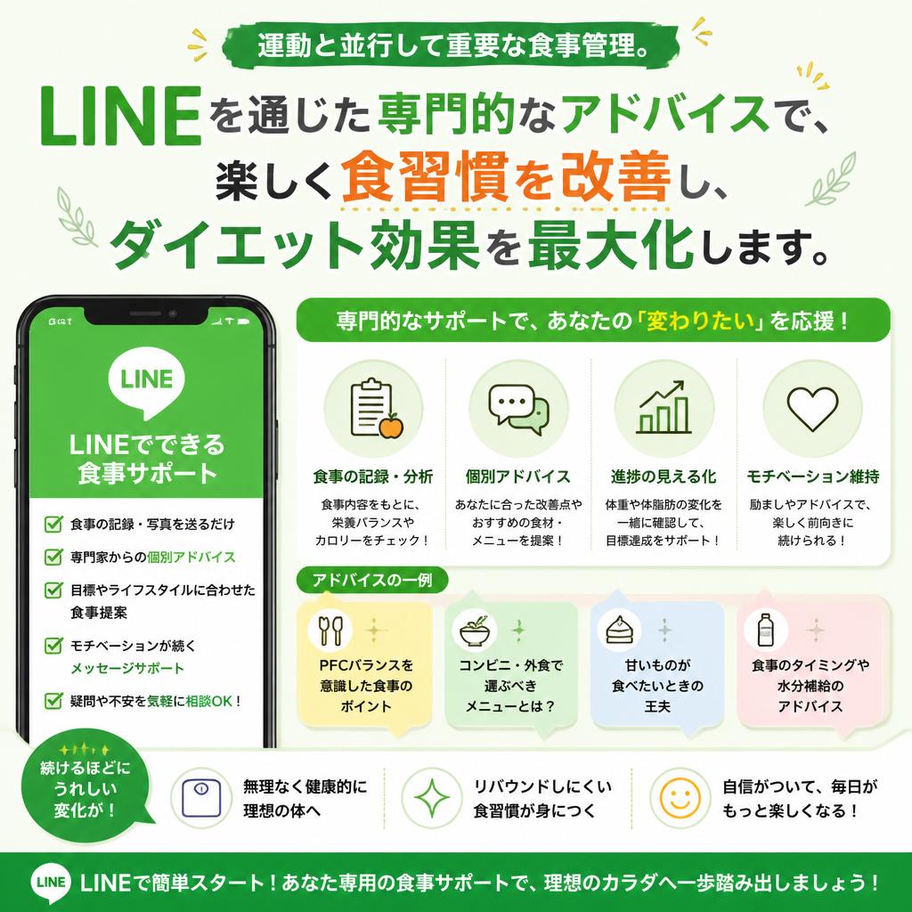 食事管理でサポート弱点を克服