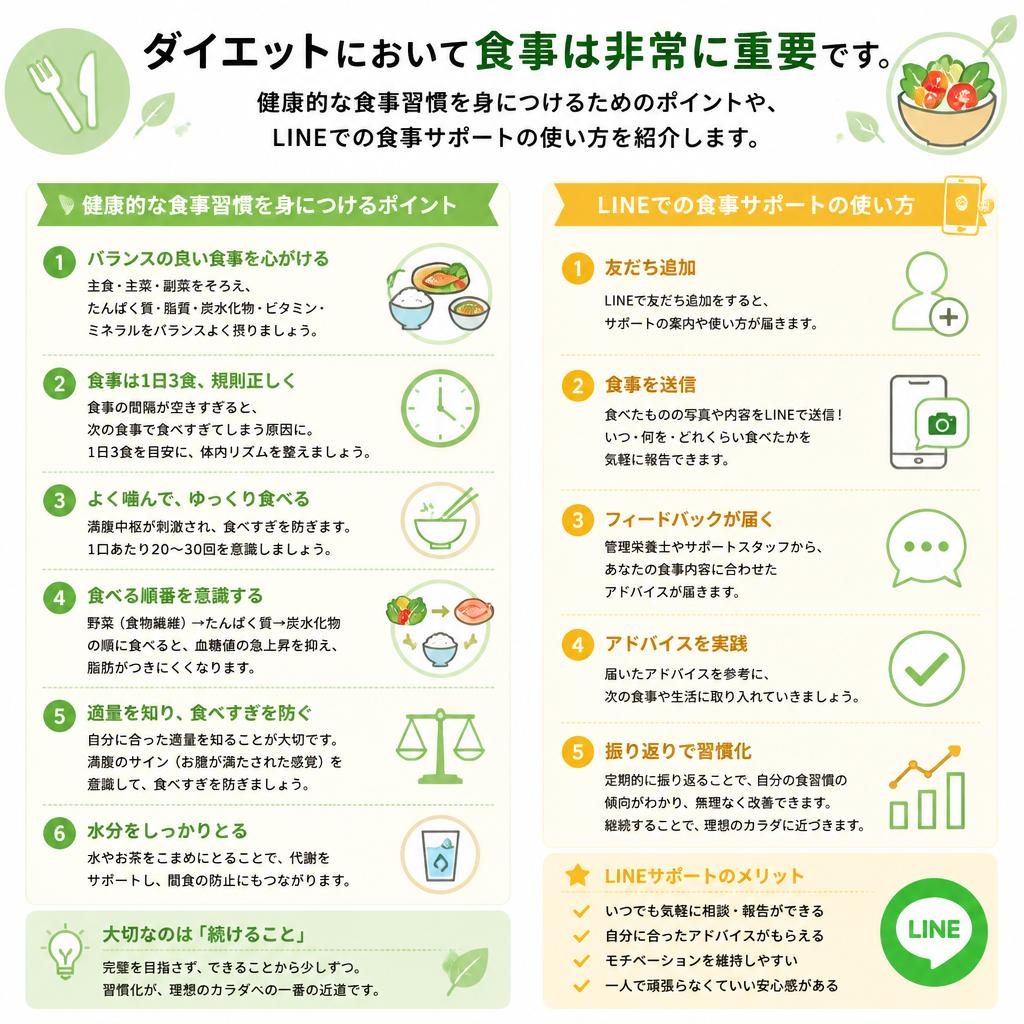 ダイエット成功のための食事管理
