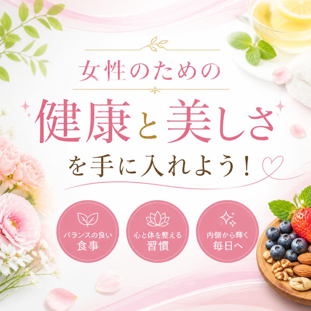 女性のための健康と美しさを手に入れよう！