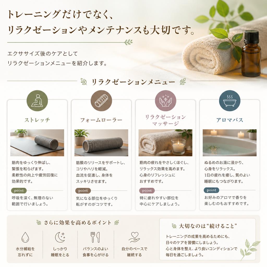 4. リラクゼーションの重要性