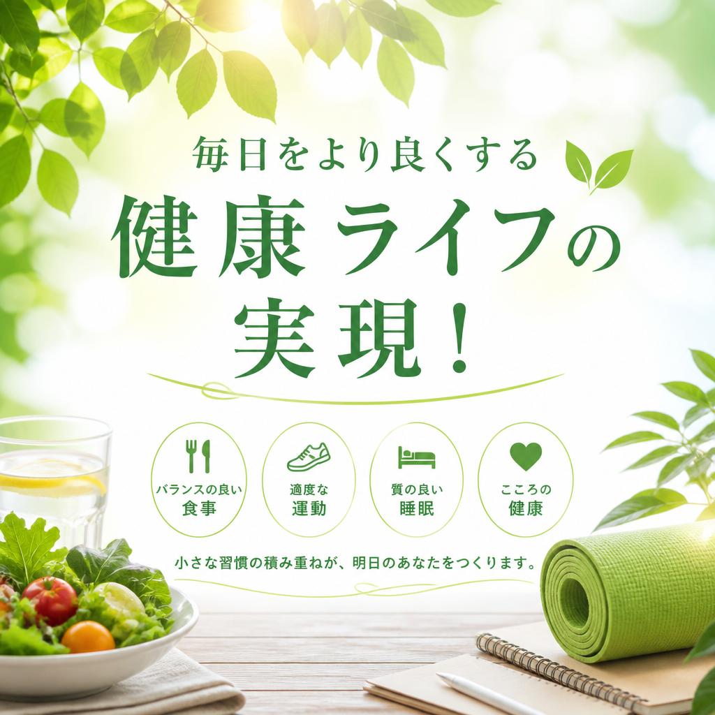 毎日をより良くする健康ライフの実現！