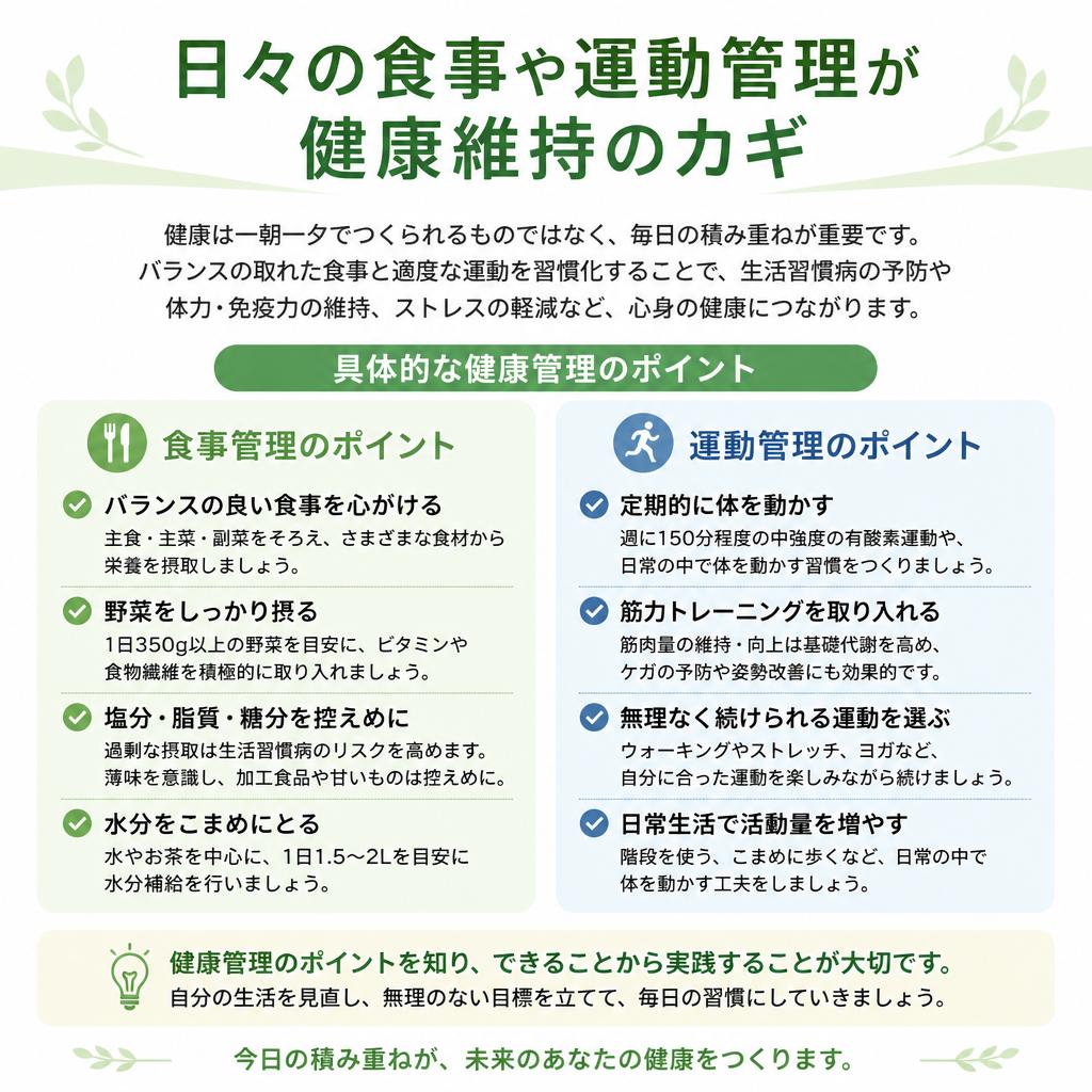 健康管理の基本とは？
