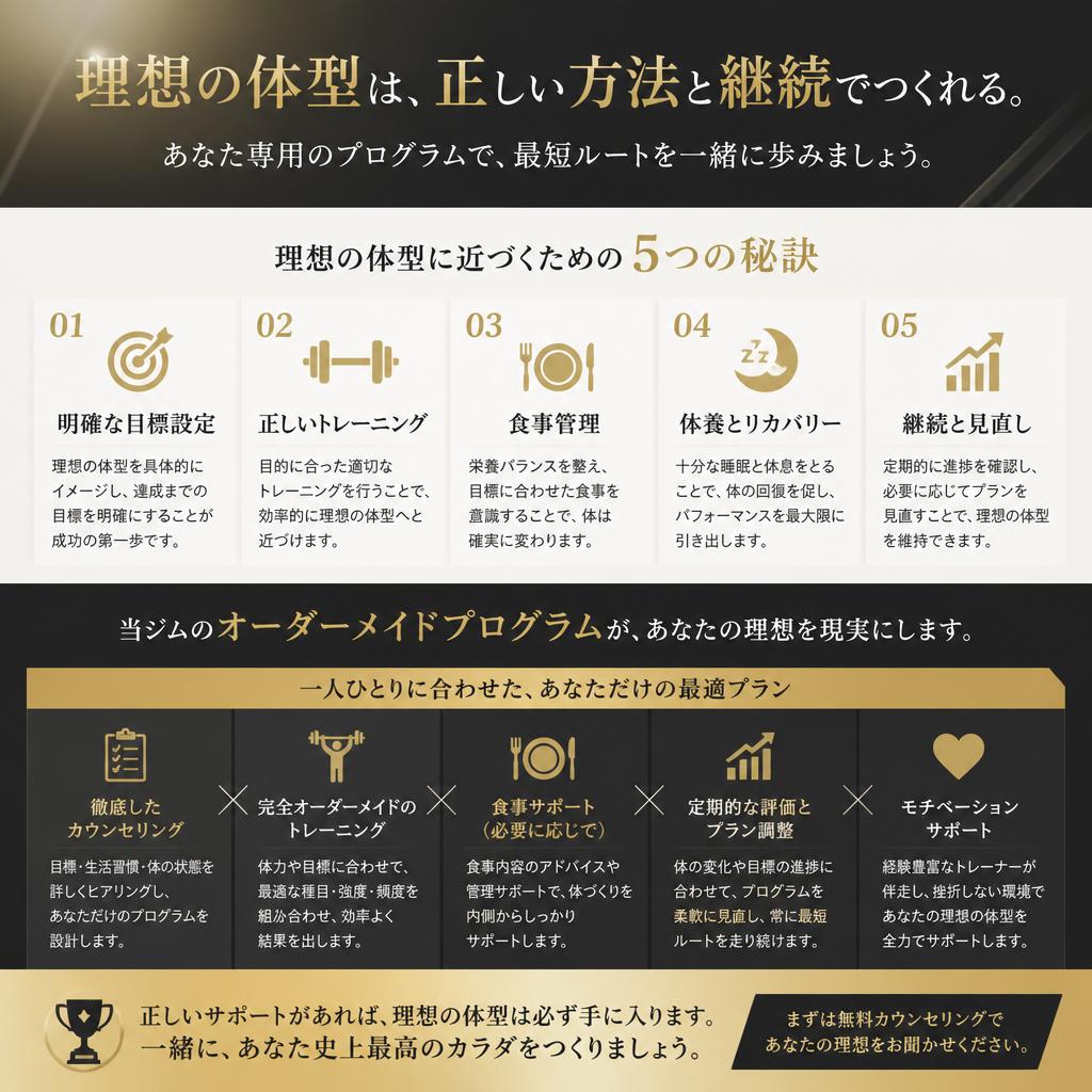 理想の体型を手に入れる秘密
