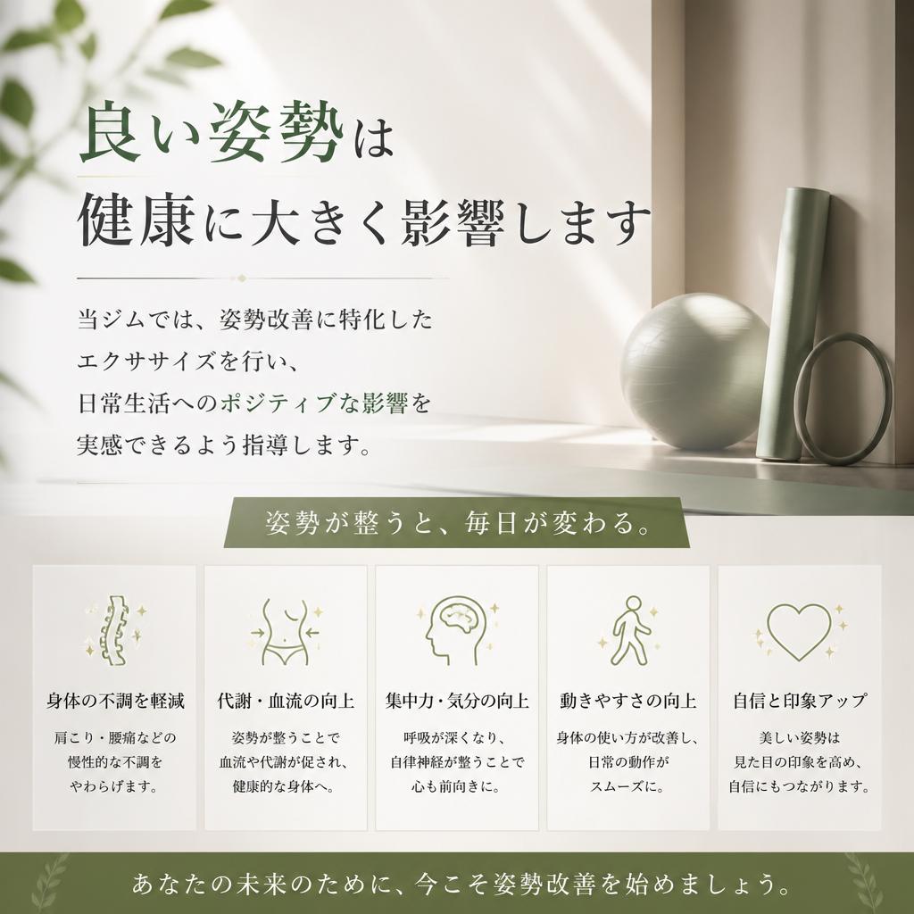 姿勢改善の重要性とは？