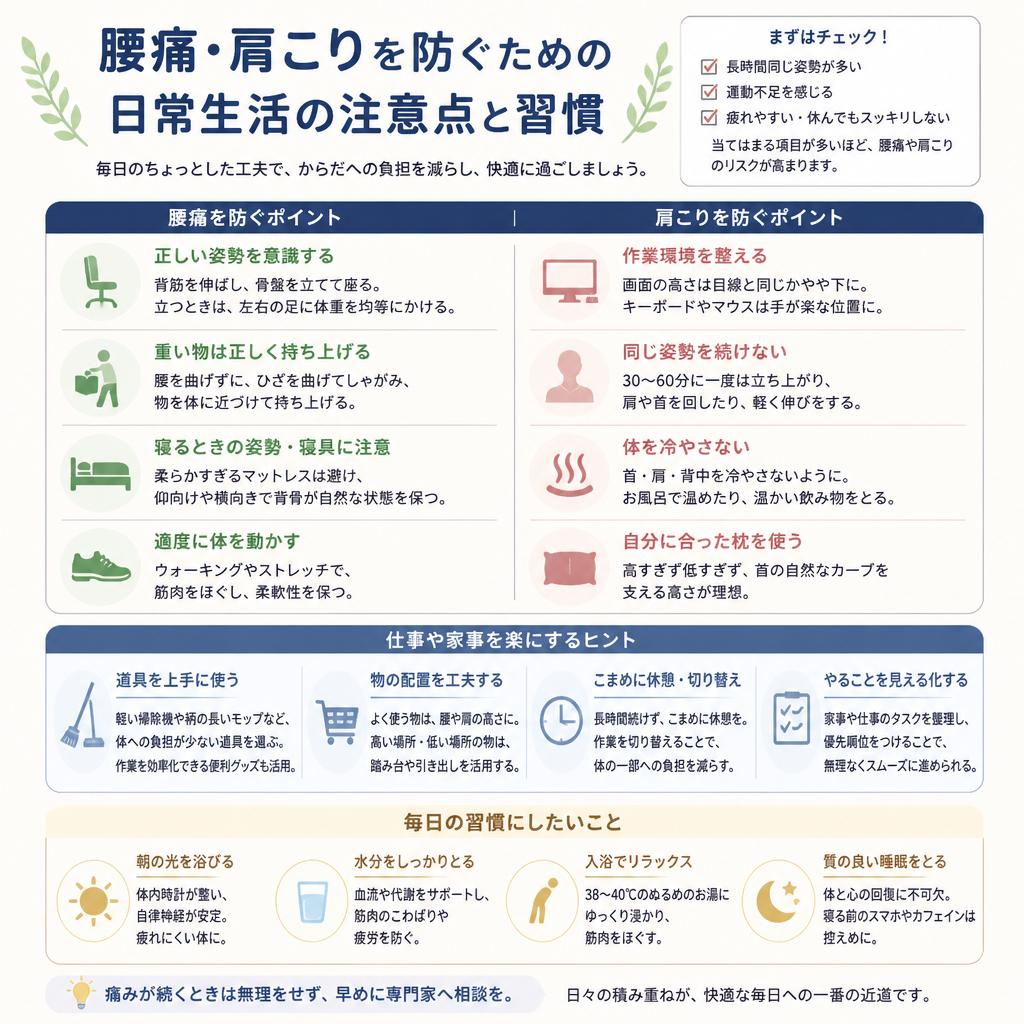 日常生活で気をつけるポイント