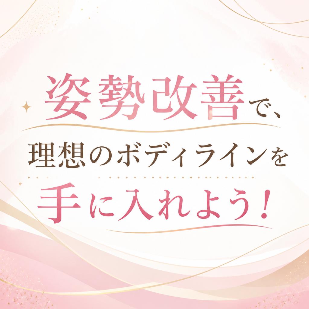 姿勢改善で、理想のボディラインを手に入れよう！