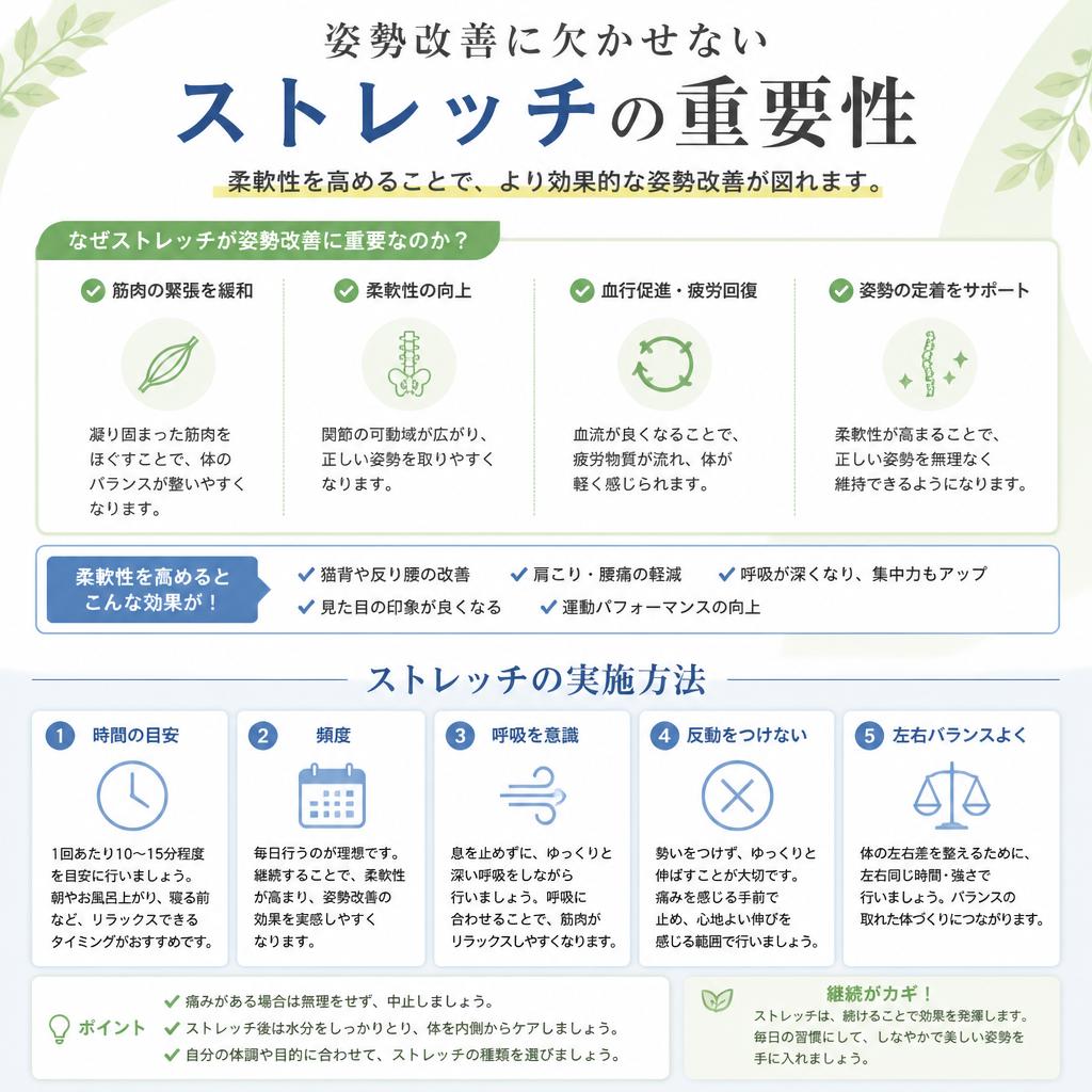 ストレッチで柔軟性アップ