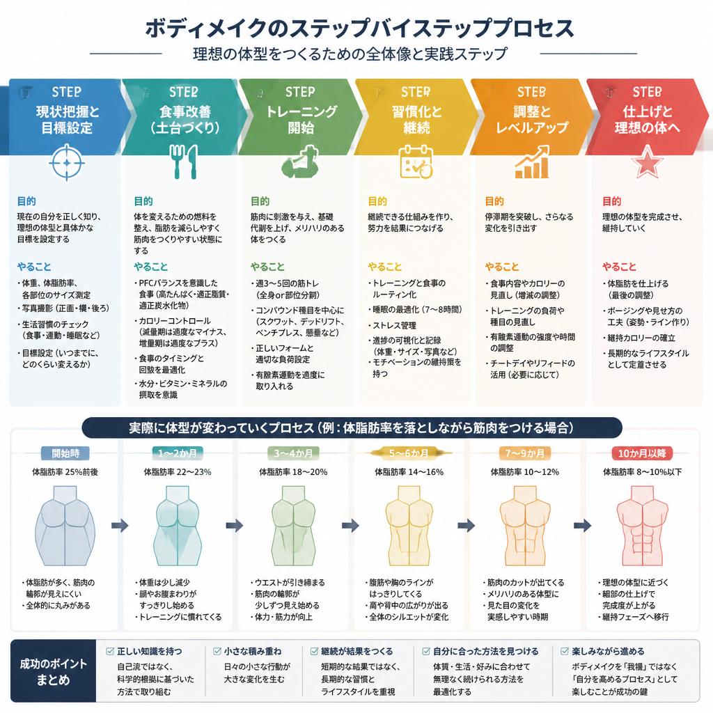 ボディメイクのプロセス