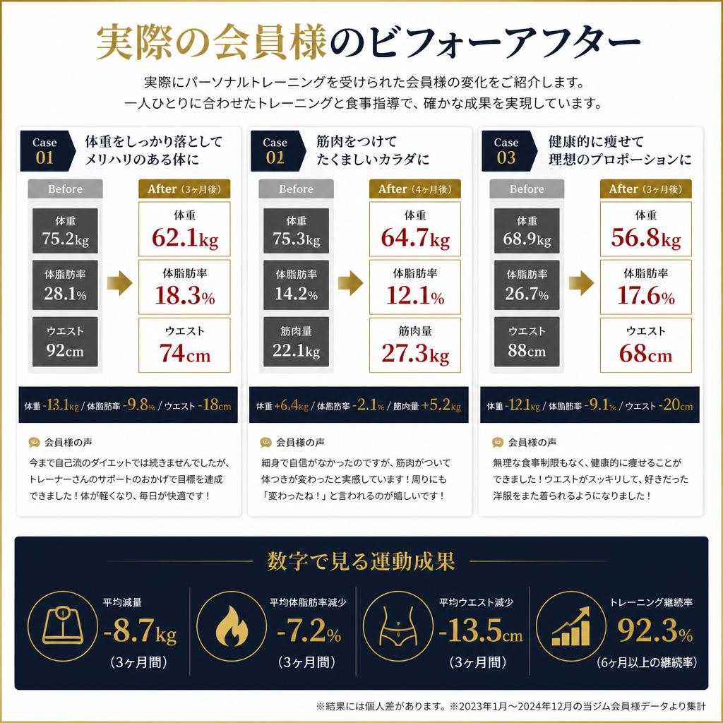 トレーニングの成果を実感