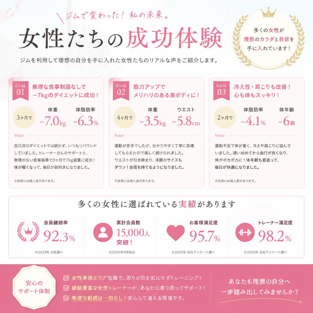 成功事例：実際の体験談