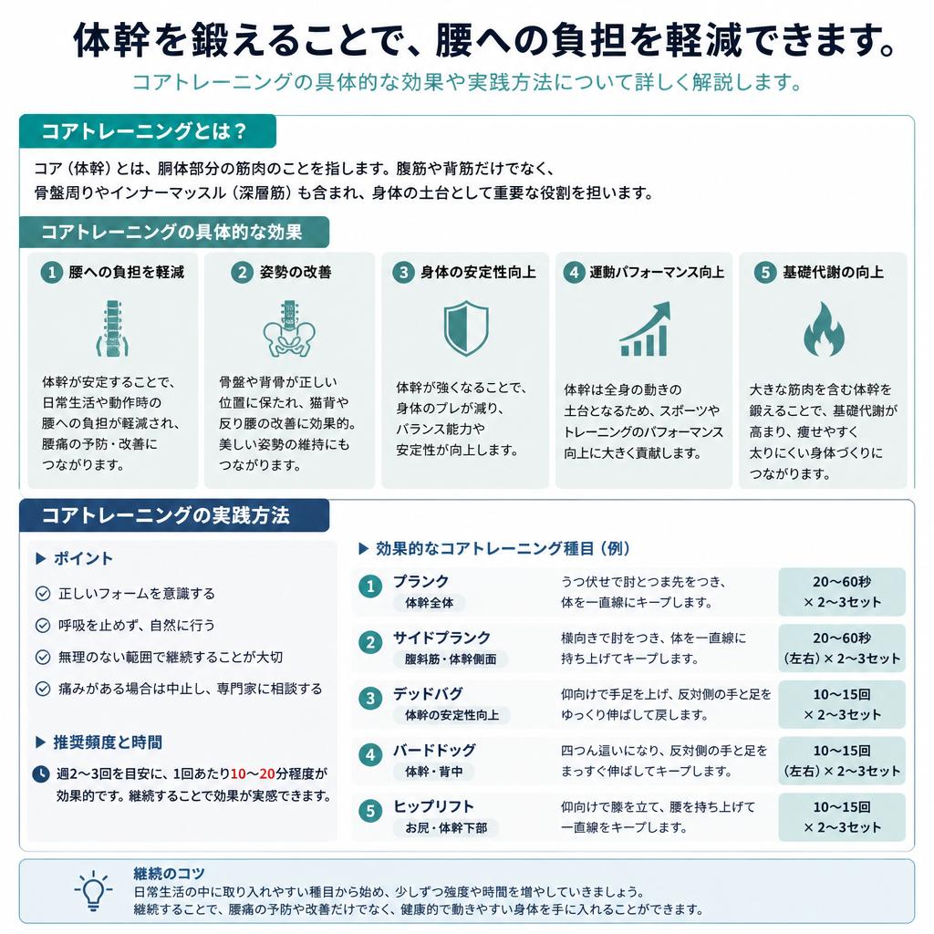 コアトレーニングの効果