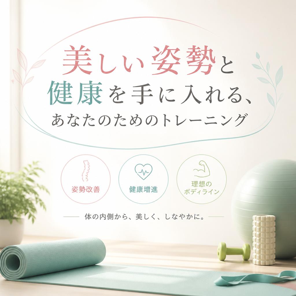 美しい姿勢と健康を手に入れる、あなたのためのトレーニング