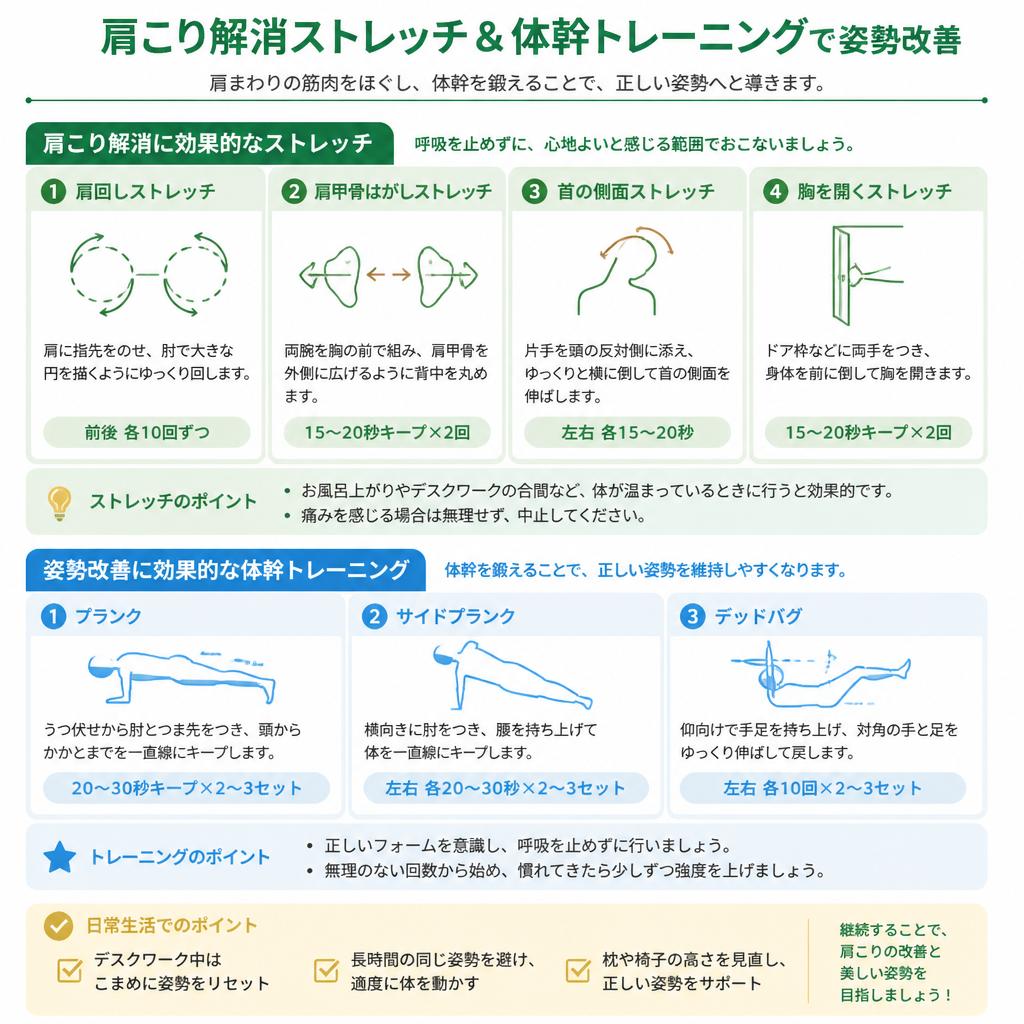 効果的なストレッチと体幹トレーニング