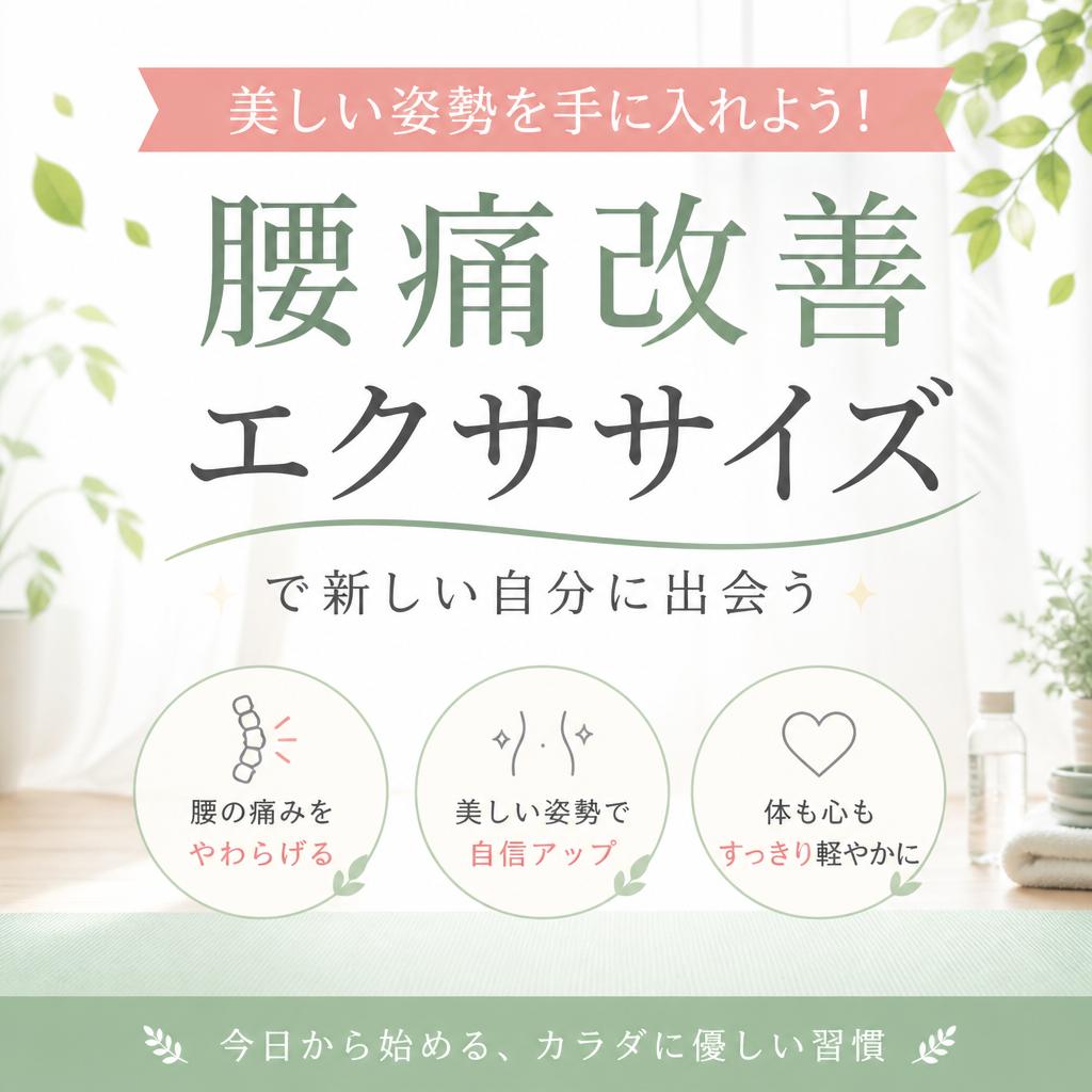 美しい姿勢を手に入れよう！腰痛改善エクササイズで新しい自分に出会う