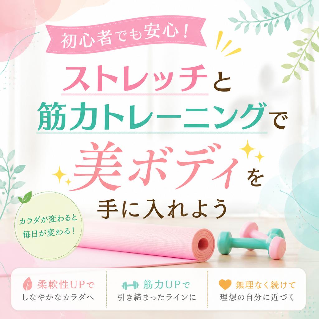 初心者でも安心！ストレッチと筋力トレーニングで美ボディを手に入れよう