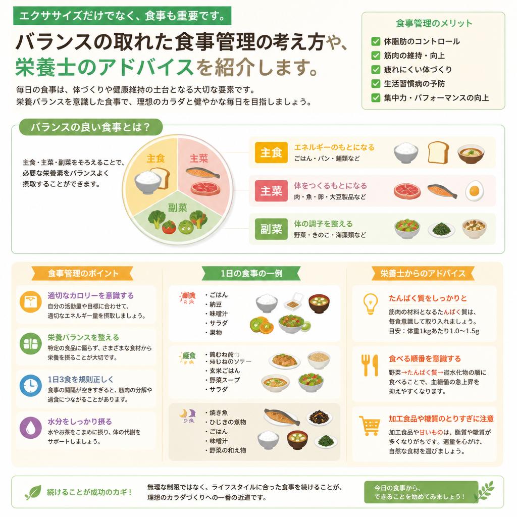 美ボディを手に入れるための食事管理