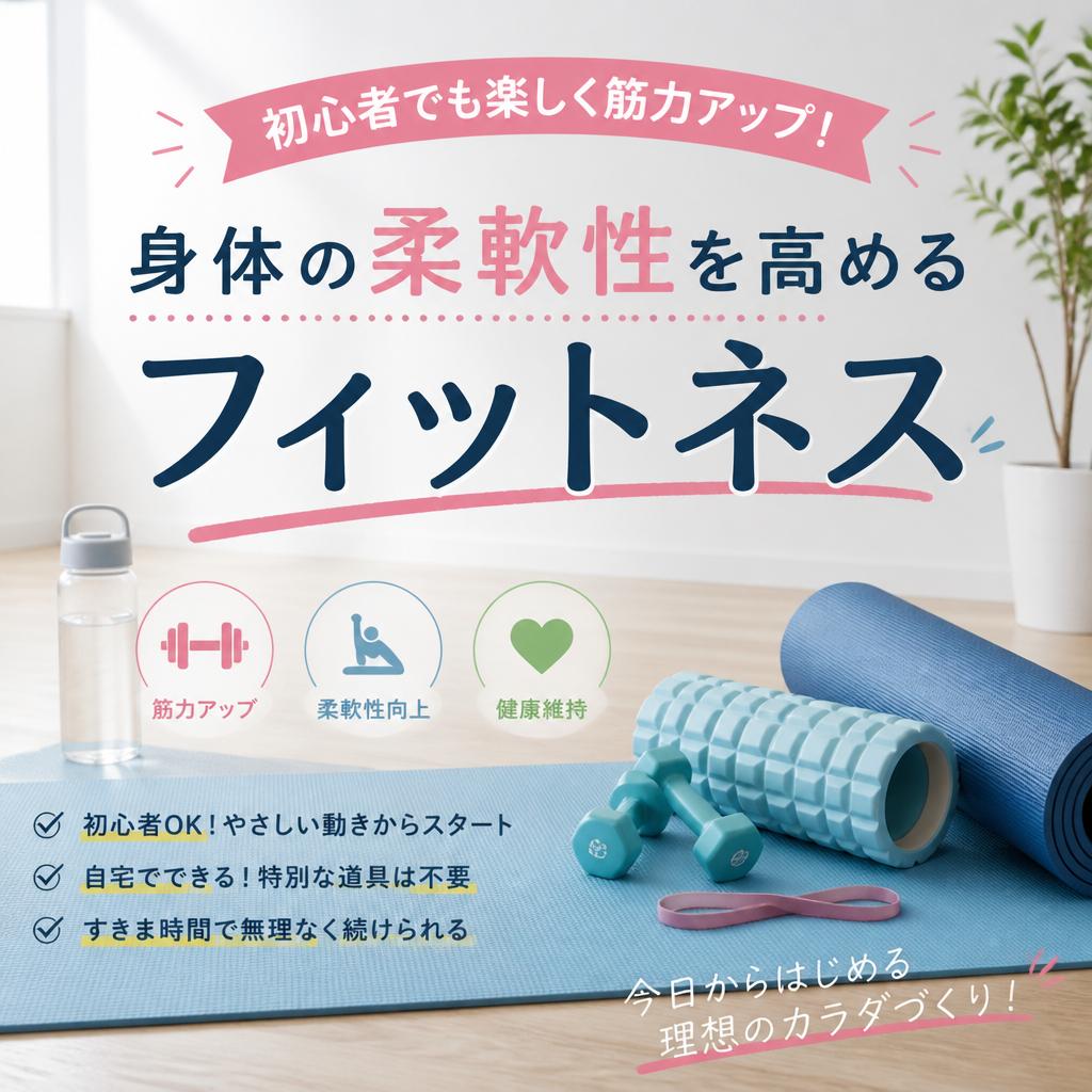 初心者でも楽しく筋力アップ！身体の柔軟性を高めるフィットネス