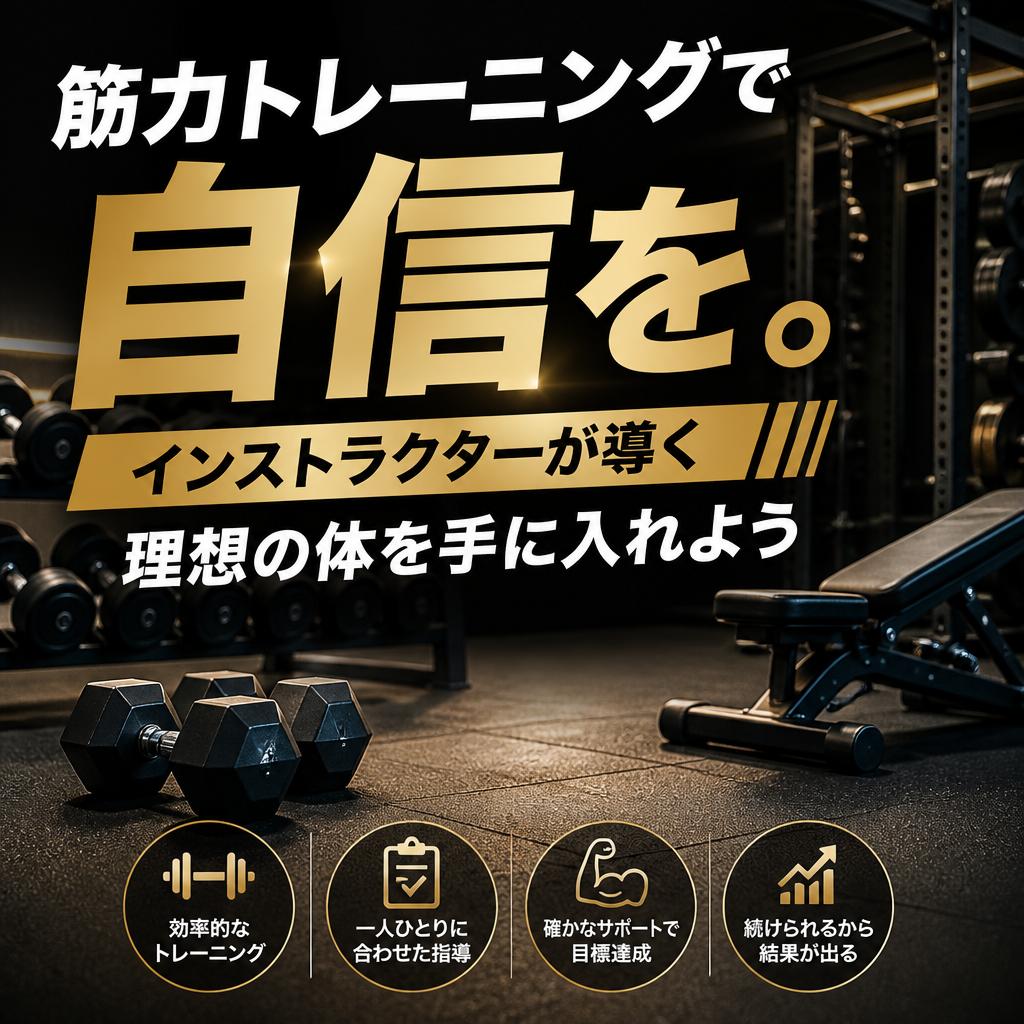 筋力トレーニングで自信を。インストラクターが導く理想の体を手に入れよう