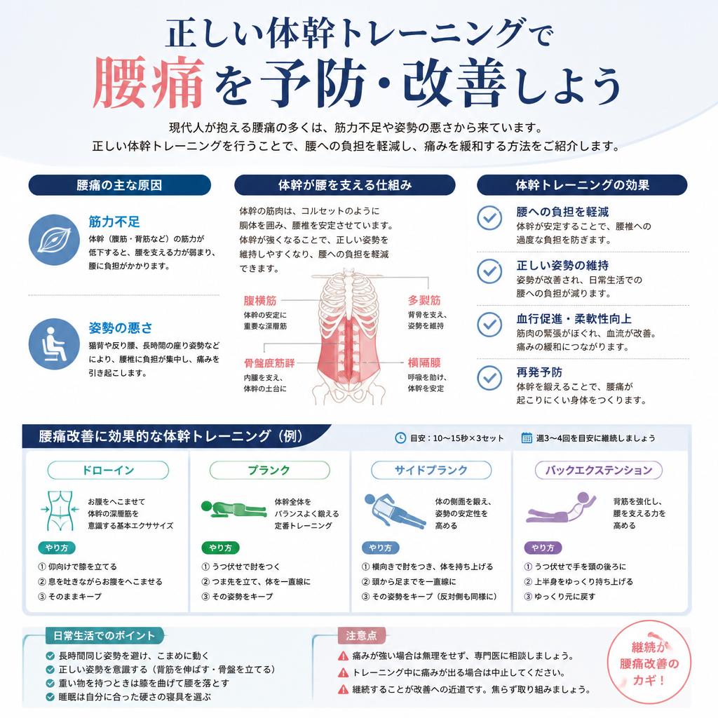 腰痛の原因とその対策