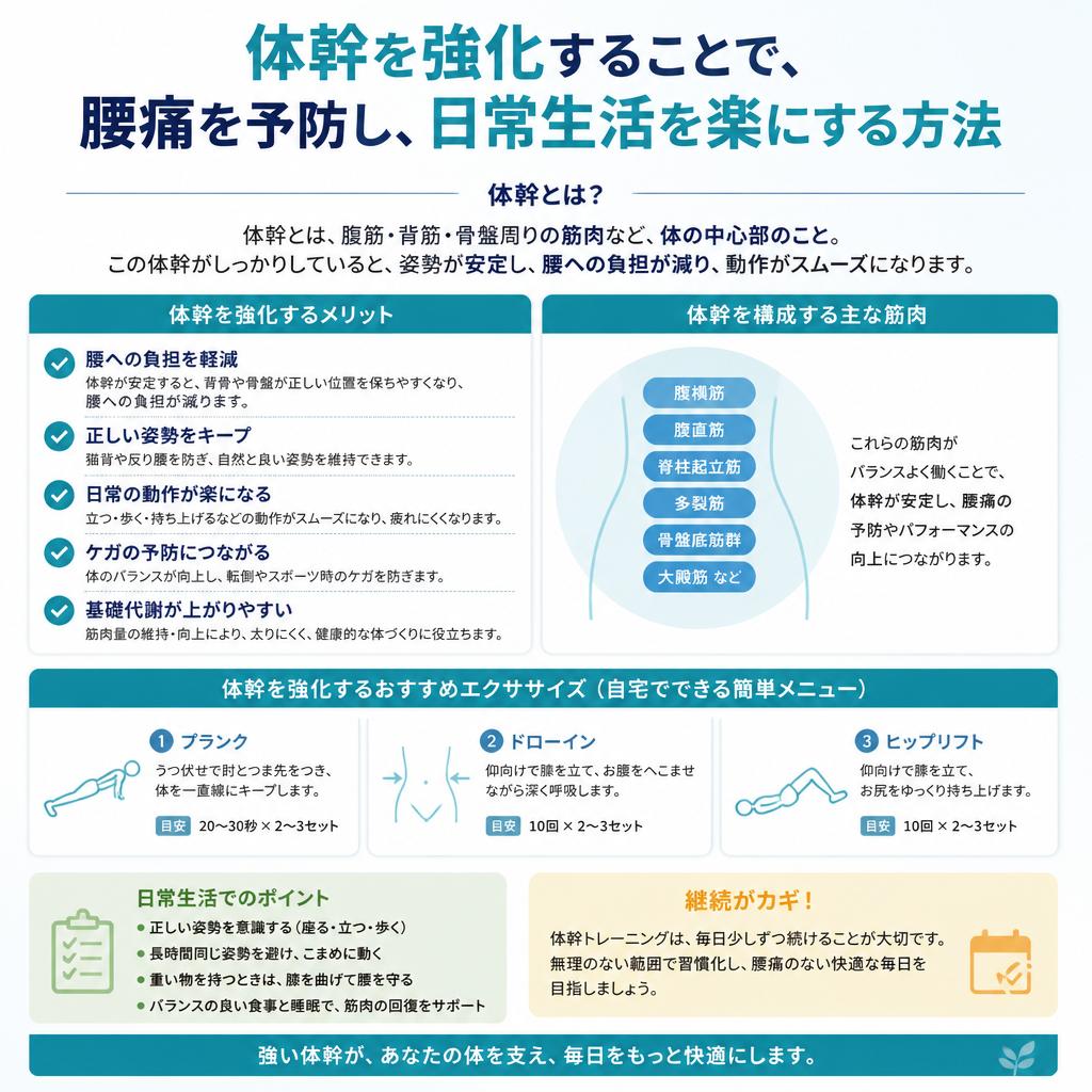 2. 体幹強化の重要性