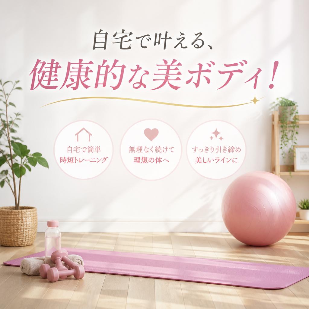自宅で叶える、健康的な美ボディ！