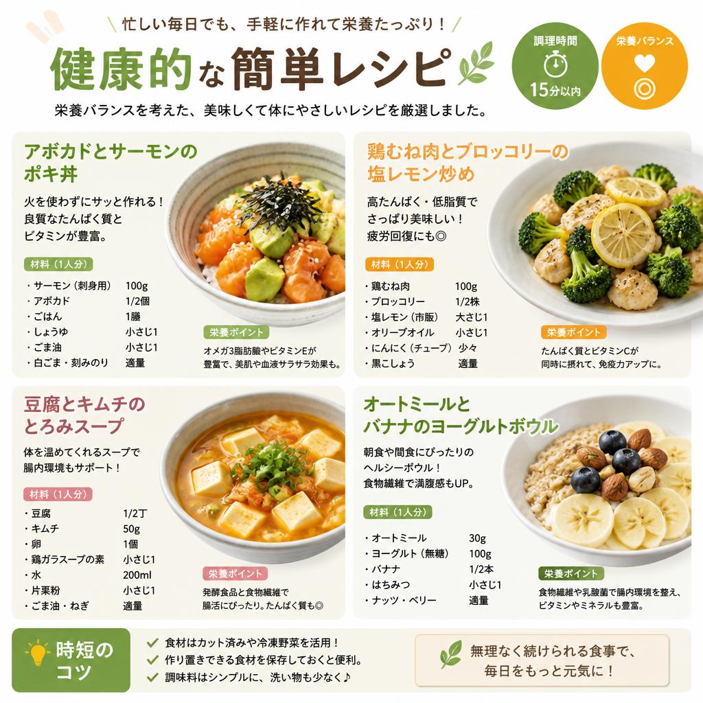 2. 自宅で簡単に作れるレシピ集