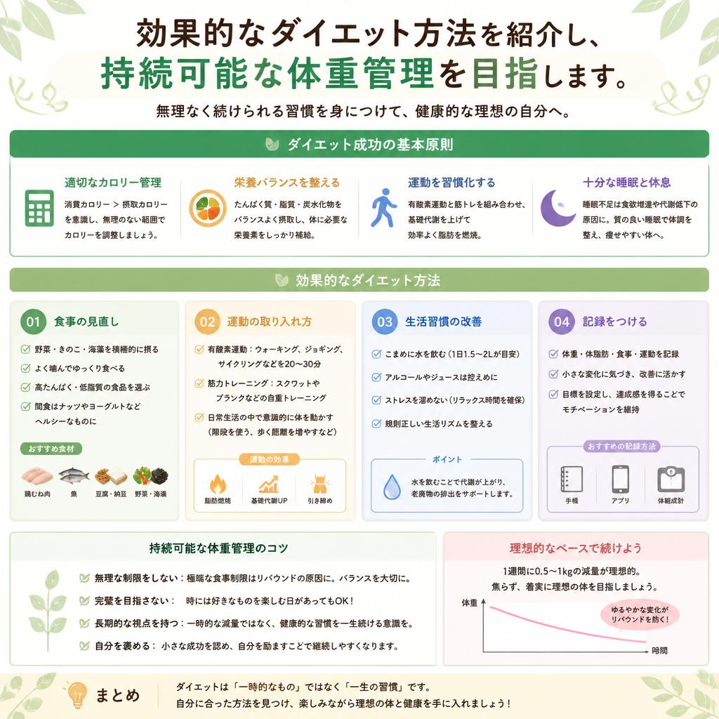 5. 具体的なダイエット方法
