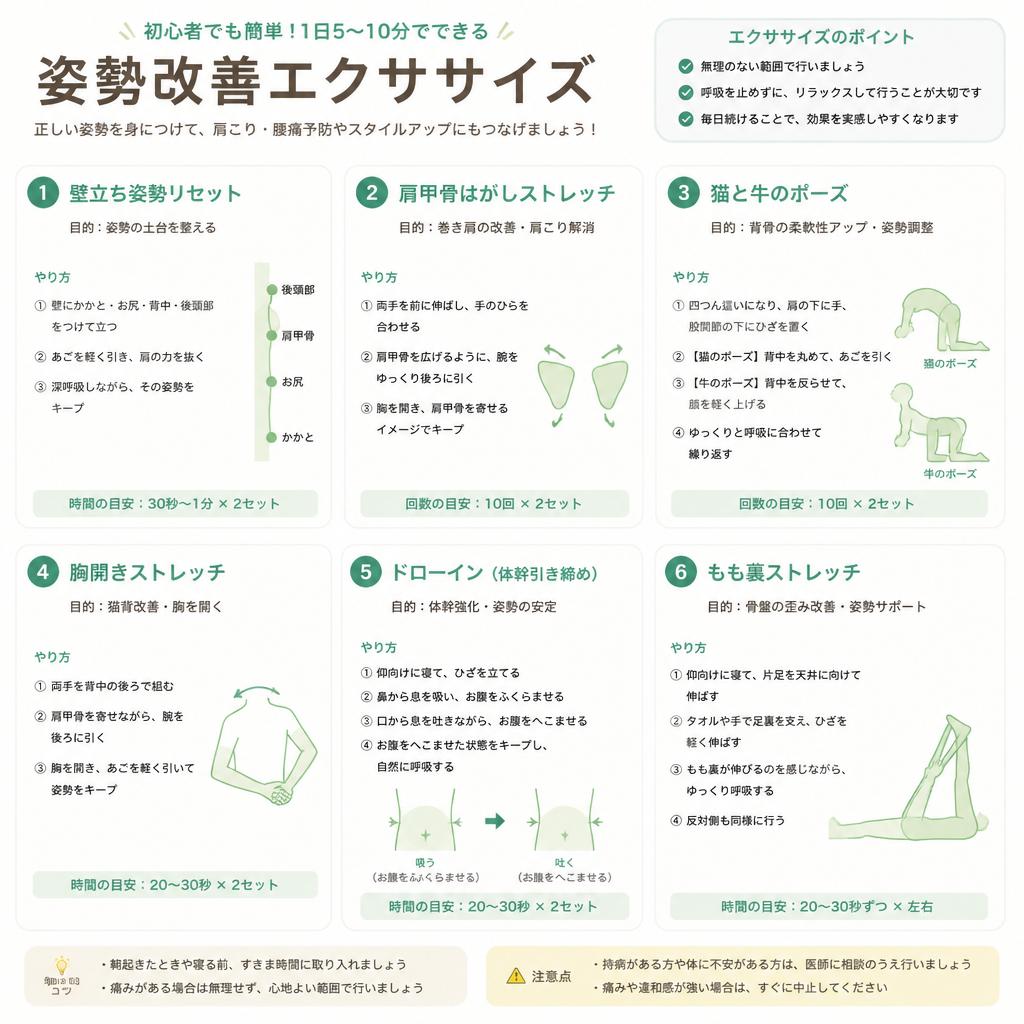 姿勢改善エクササイズの紹介