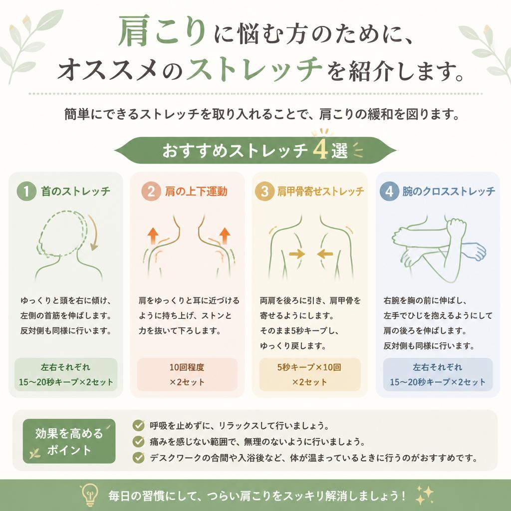 肩こり解消ストレッチのすすめ