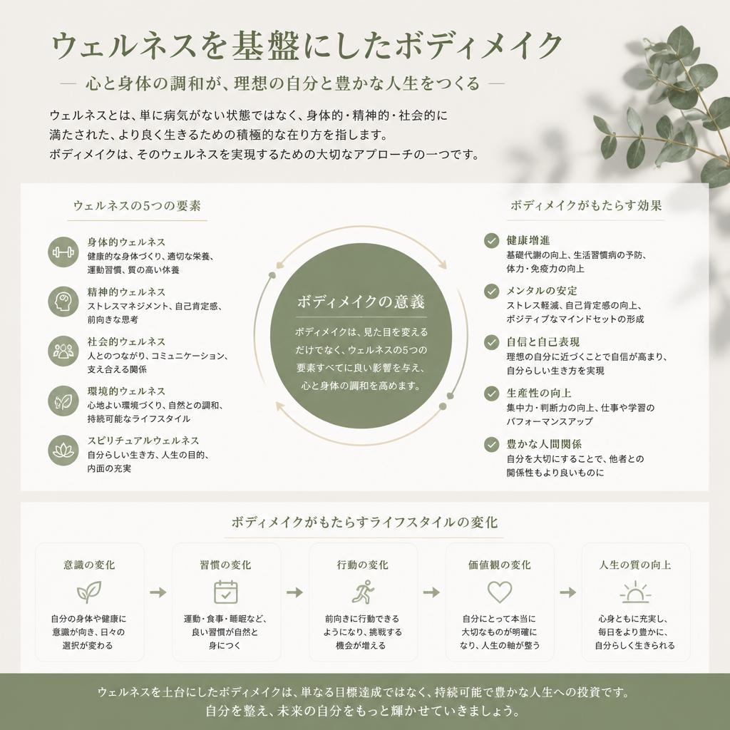 ウェルネス&ボディメイクの重要性