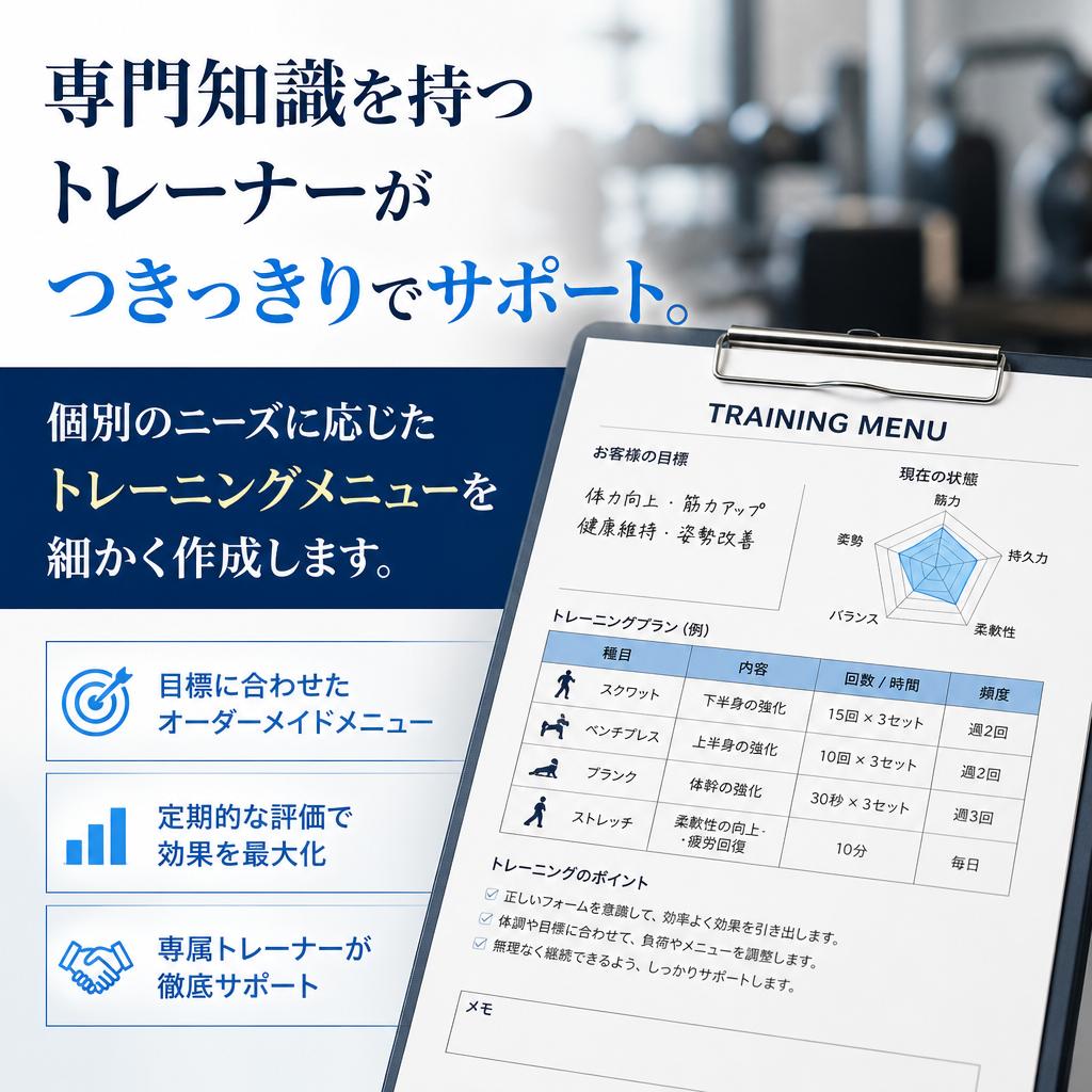 パーソナルトレーニングの特徴