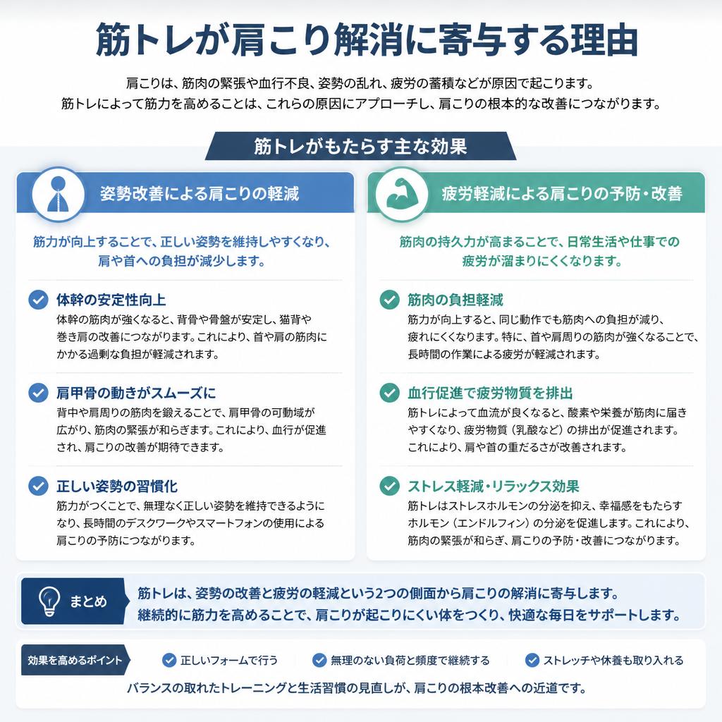 筋トレで肩周りを強化するメリット
