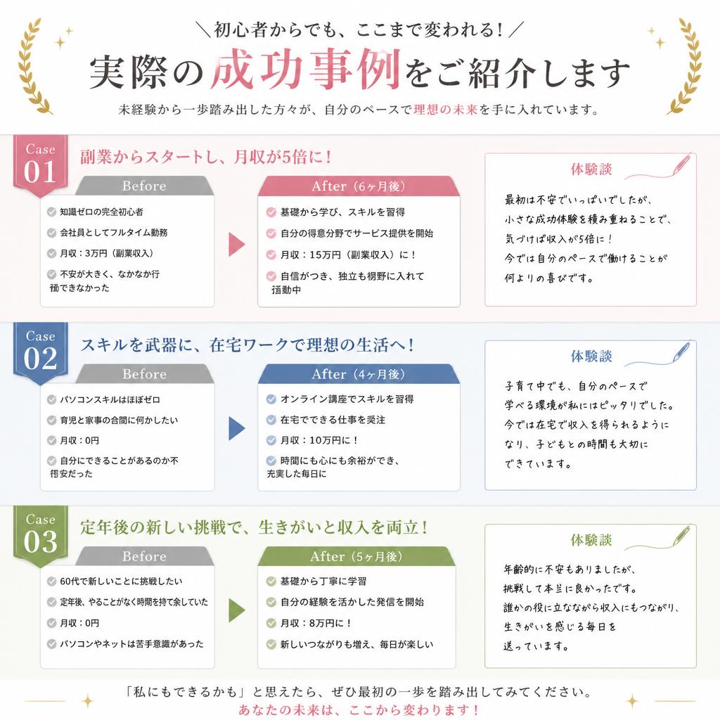 成功事例：初心者が健康を手に入れた体験談