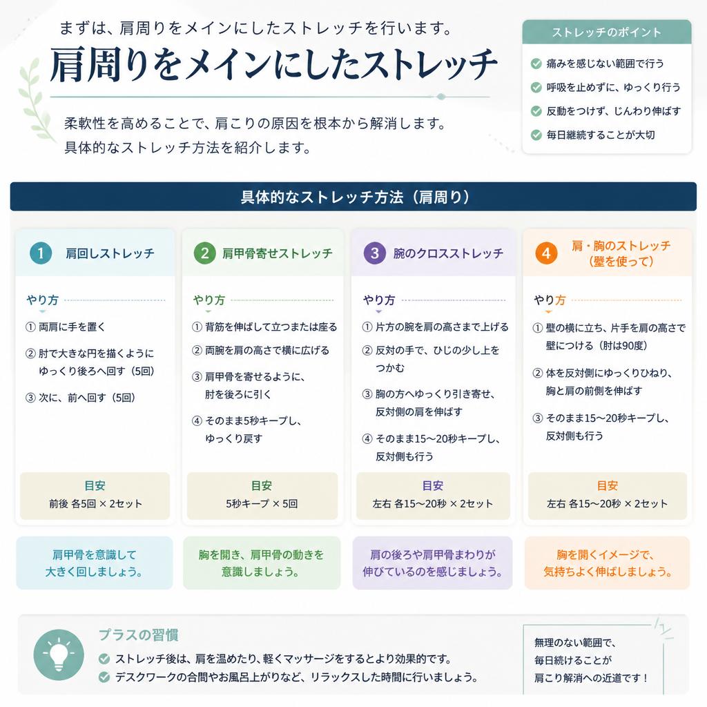 ストレッチで硬さを解消!