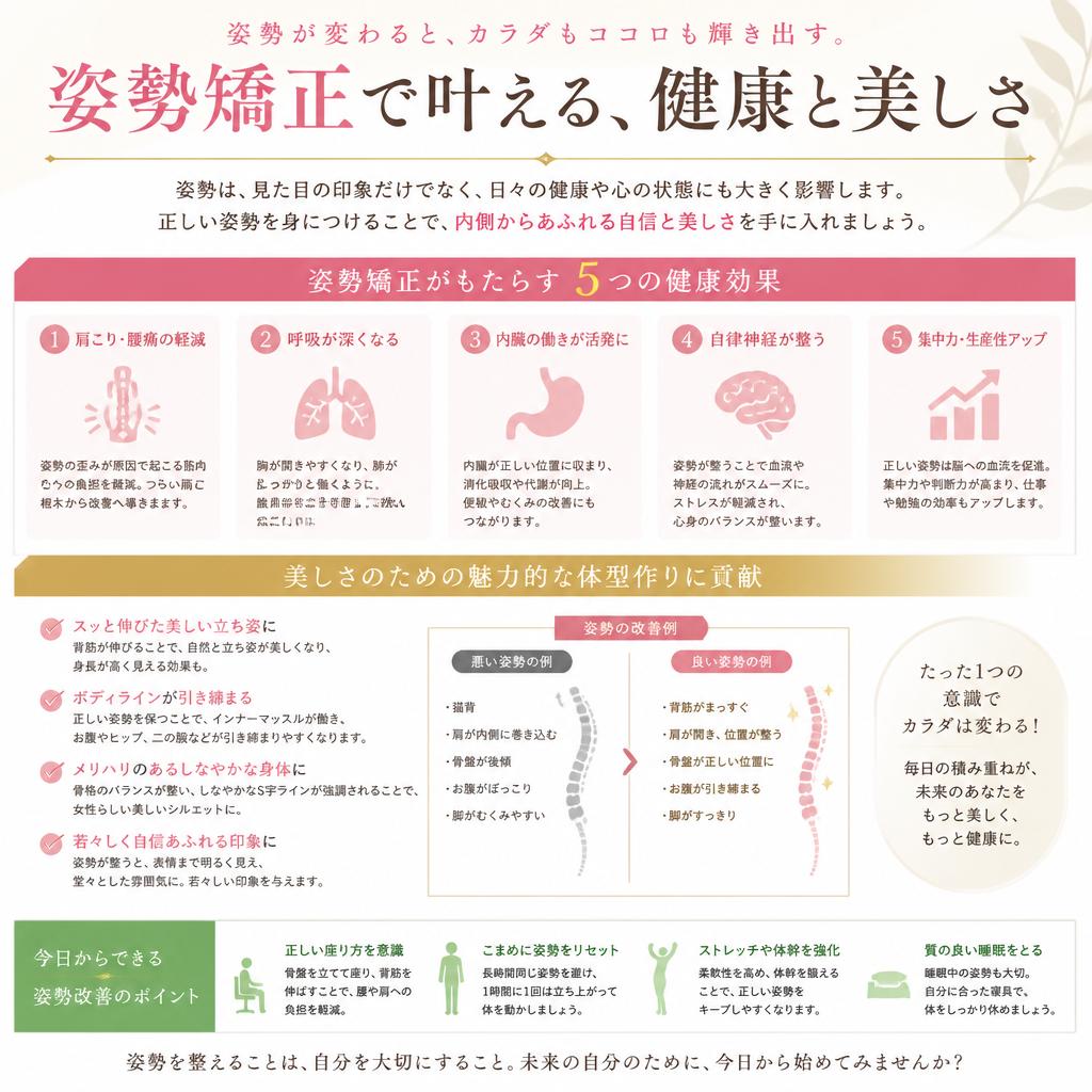 2. 姿勢矯正の効果とは？
