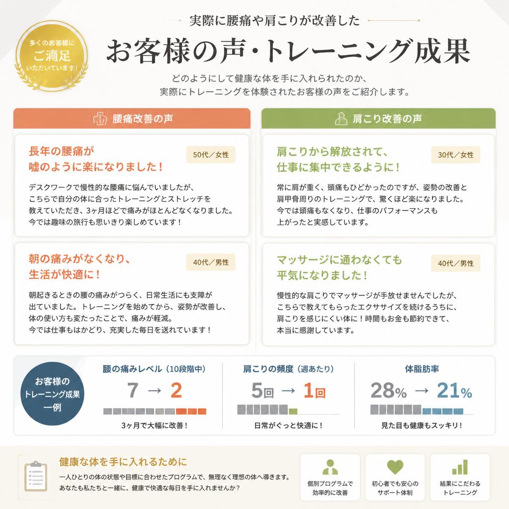 実績とお客様の声
