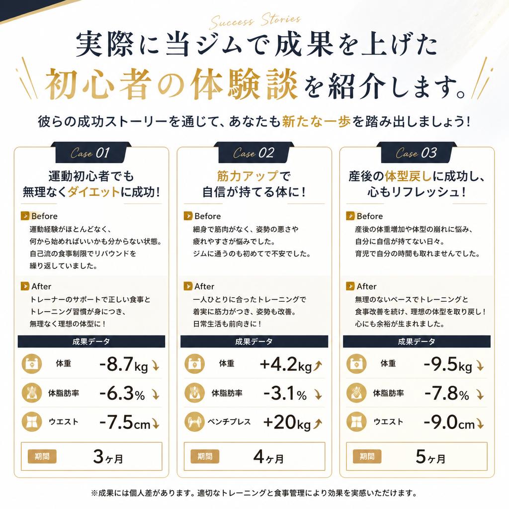 成功事例：初心者の声