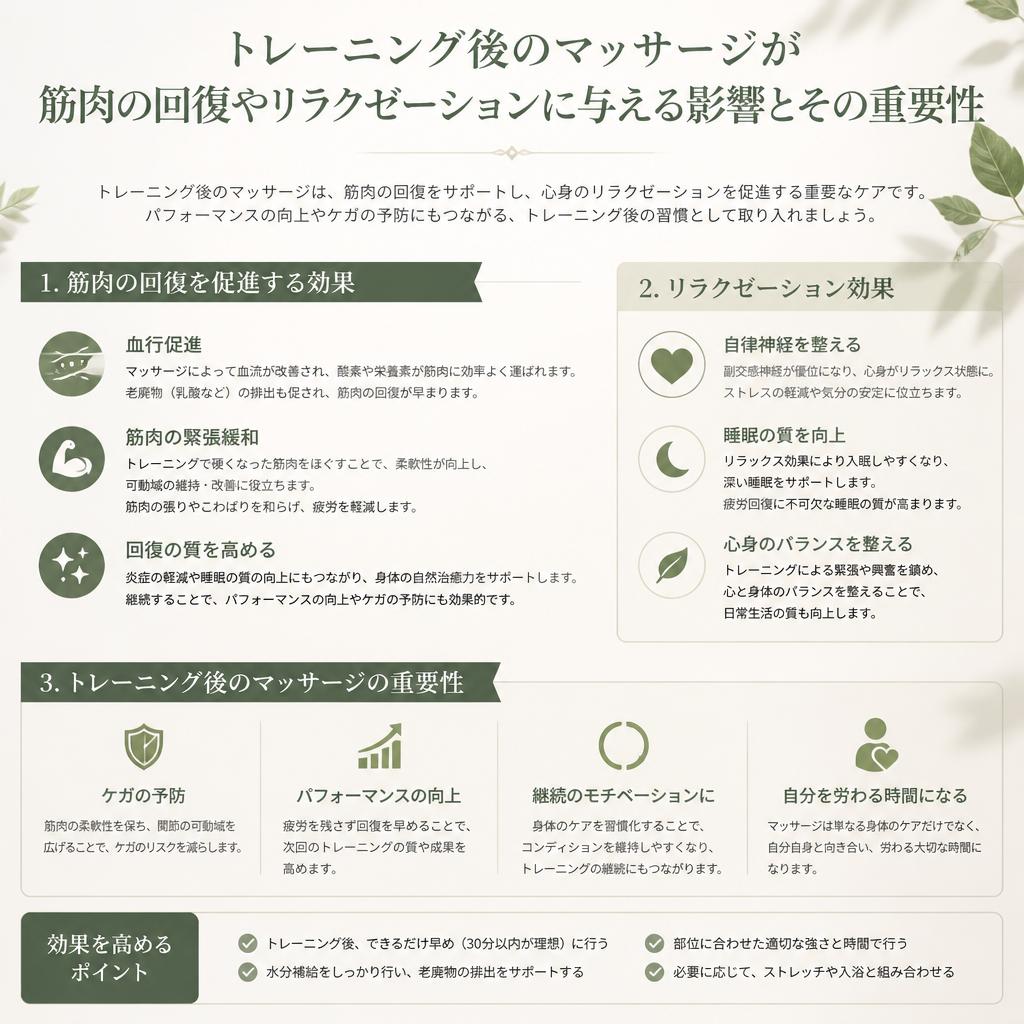5. マッサージとの併用